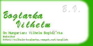 boglarka vilhelm business card